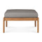 Jack Outdoor Upholstered Footstool  option Mocha