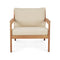 Jack Outdoor Lounge Chair and Ottoman  option Natural / Teak