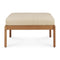 Jack Outdoor Lounge Chair and Ottoman  option Natural / Teak