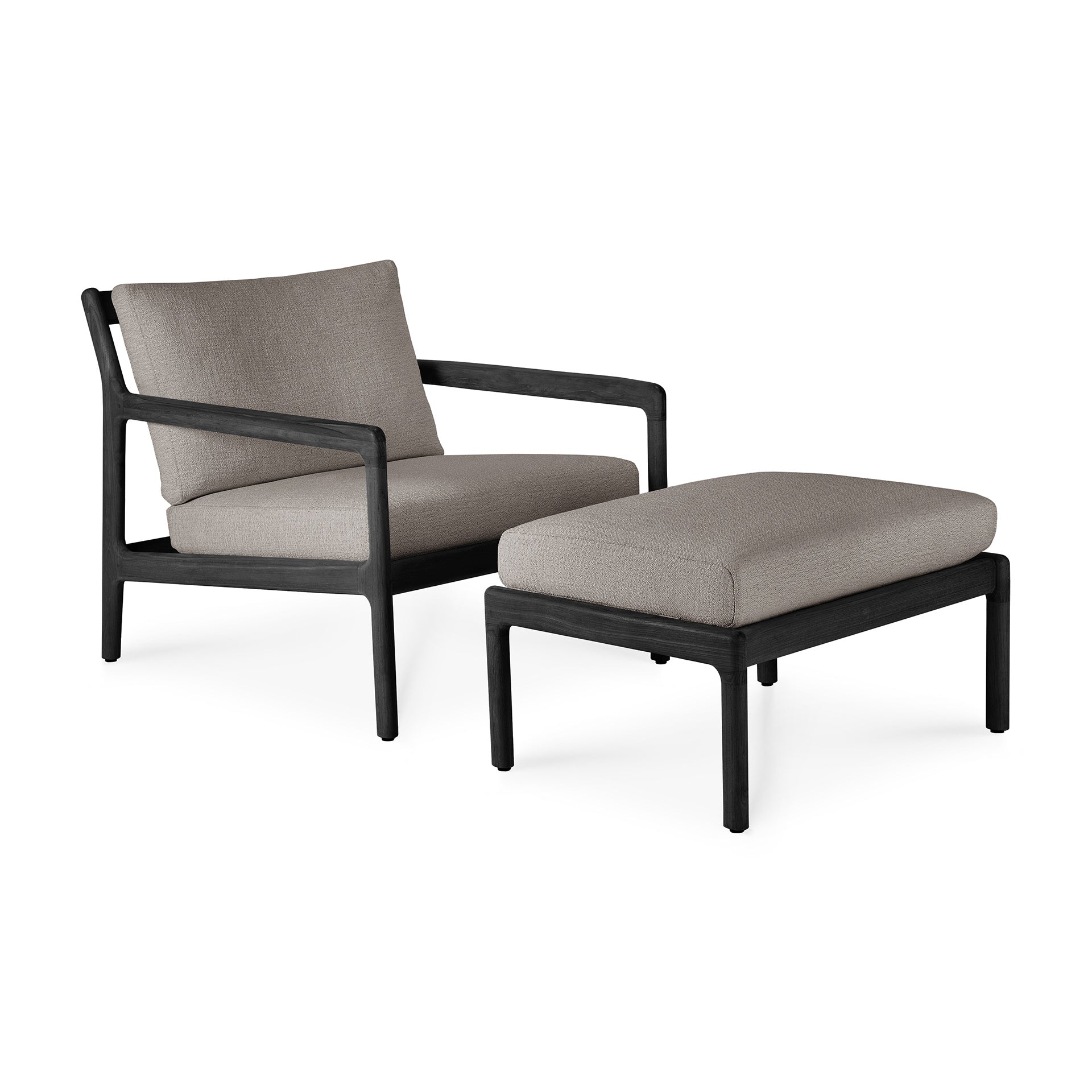 Ethnicraft Jack Outdoor Lounge Chair and Ottoman - 2Modern
