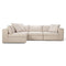 Mellow 3 Seater Sectional  option Set of 3 Pillows
