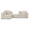 Mellow 4 Seater Open Chaise  option Set of 3 Pillows