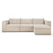 Mellow 3 Seater Chaise Sofa  option Sofa Only