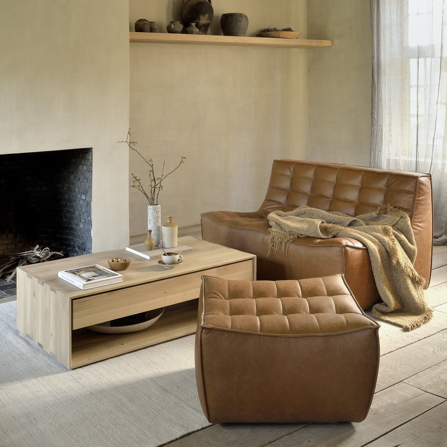 Ethnicraft N701 - 2 Seater Sofa Module - 2Modern