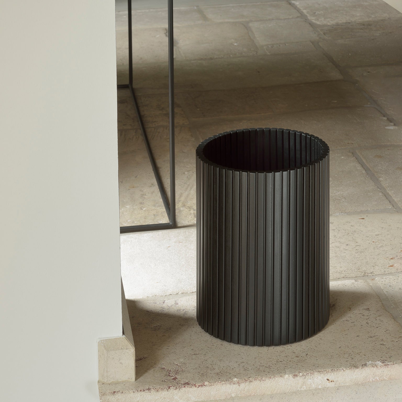Ethnicraft Roller Max Waste Paper Basket - Thumbnail 2