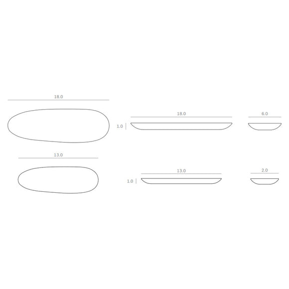 Thin Oval Boards (Set of 2)
