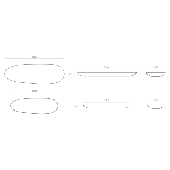 Thin Oval Boards (Set of 2)