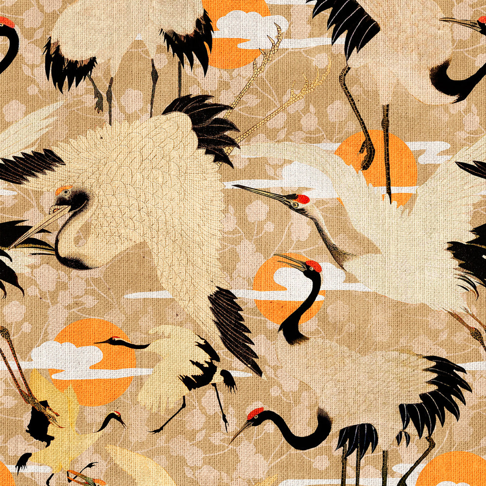 Birds of Happiness Wallpaper Sample Swatch