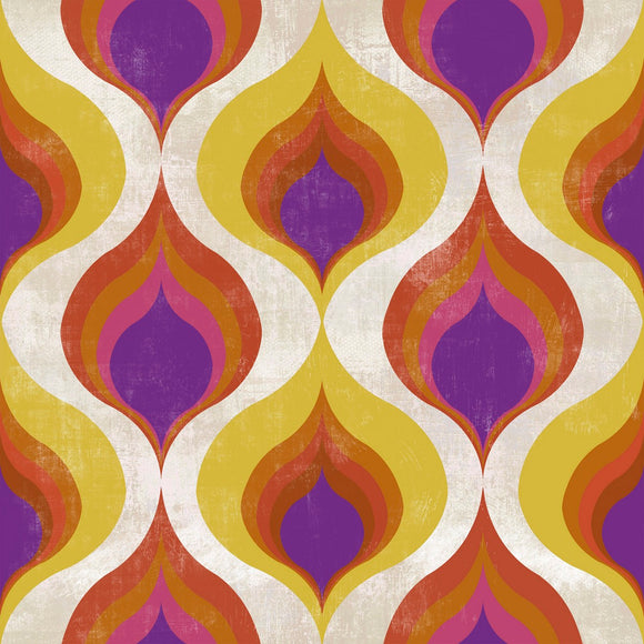 Ottoman Pattern Wallpaper Sample Swatch