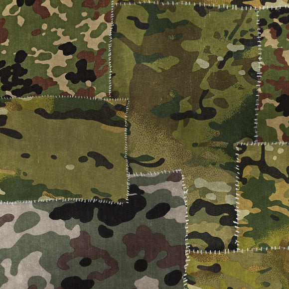 Camo Wallpaper Sample Swatch