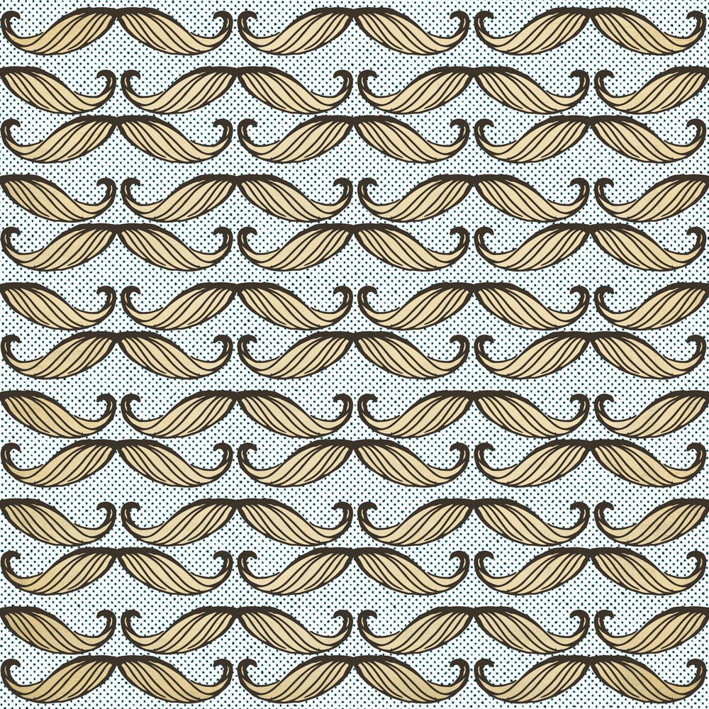 Moustache Wallpaper Sample Swatch