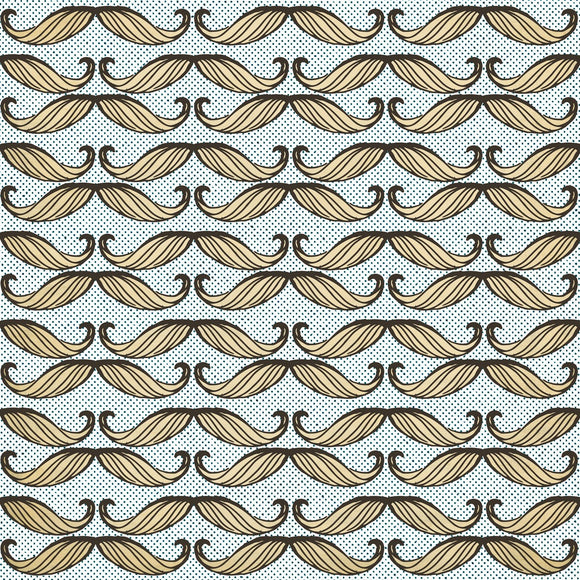 Moustache Wallpaper Sample Swatch