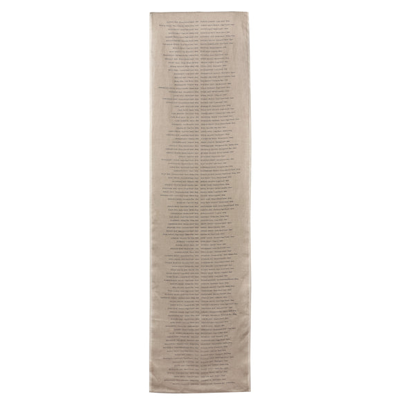 Oyster List Table Runner