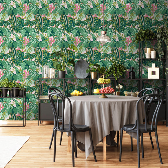Tropical Foliage Wallpaper