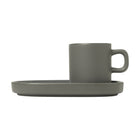 Pilar Espresso Cup with Tray (Set of 2)