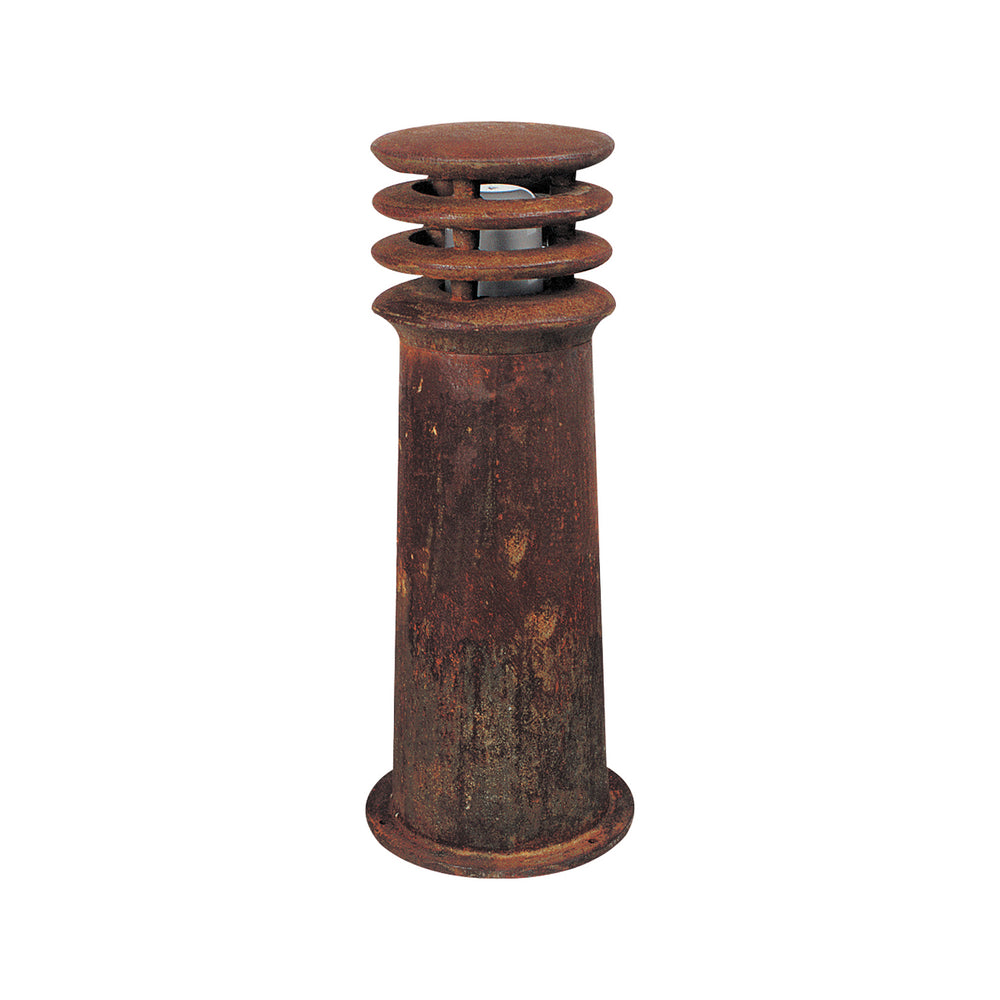 Rusty Outdoor Bollard Lamp