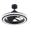 Gleam Ceiling Fan with Light  option Black with Black Blades