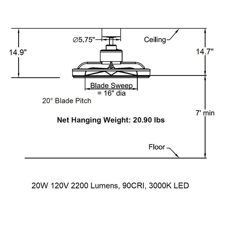 Gleam Ceiling Fan with Light