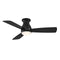 Hugh Outdoor Ceiling Fan with Light  option Black with Black Blades