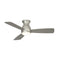 Hugh Outdoor Ceiling Fan with Light  option Brushed Nickel with Brushed Nickel Blades