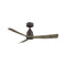 Kute Outdoor Ceiling Fan  option Matte Greige with Weathered Wood Blades