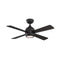 Kwad Ceiling Fan with Light  option Black with Black Blades