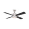 Kwad Ceiling Fan with Light  option Brushed Nickel with Brushed Nickel / Black Blades