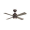 Kwad Ceiling Fan with Light  option Matte Greige with Weathered Wood Blades