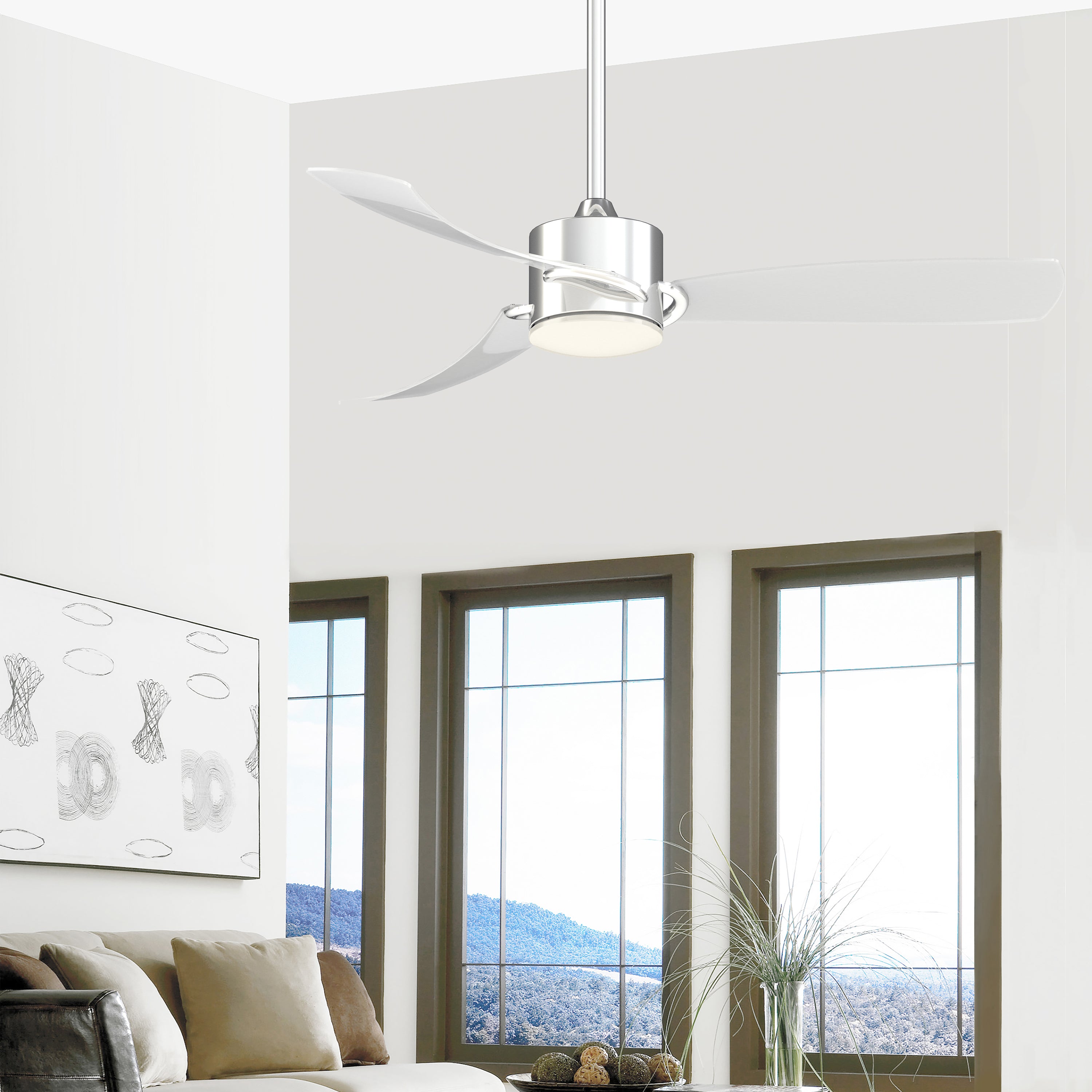Fanimation SculptAire Ceiling Fan with Light - 2Modern