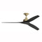 Spitfire 48 Inch Ceiling Fan  option Brushed Satin Brass