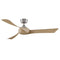 Wrap Custom 56 Inch Outdoor Ceiling Fan  option Brushed Nickel