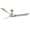 Wrap Custom 60 Inch Outdoor Ceiling Fan  option Brushed Nickel