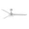 Xeno Wet Outdoor Ceiling Fan with Light  option Matte White with Matte White Blades