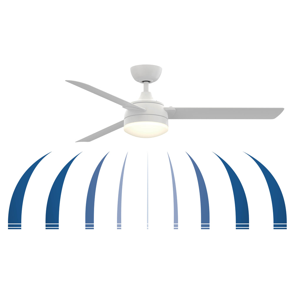 Xeno Wet Outdoor Ceiling Fan with Light