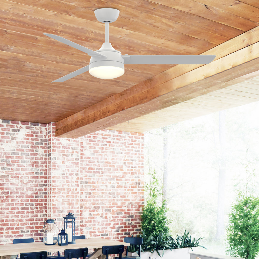 Xeno Wet Outdoor Ceiling Fan with Light