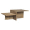 Distinct Coffee Table  option Dark Brown Travertine
