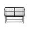 Haze Sideboard  option Reeded Glass - Black