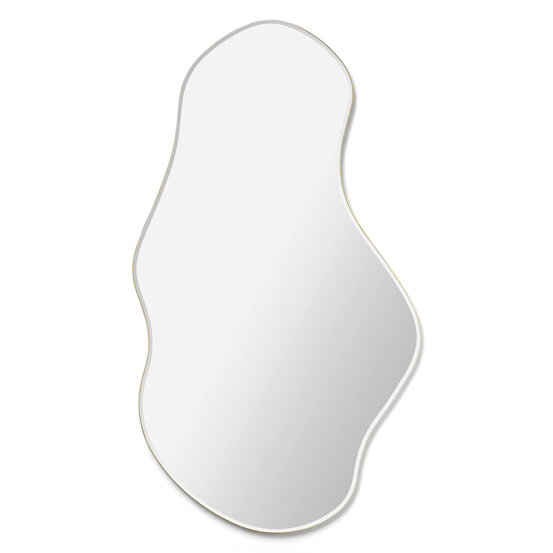 wさま専用【新品】ferm LIVING Pond Mirror Large Pond Mirror in Brass | Large | Mirror with unique shape