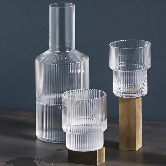 Ferm Living Ripple Carafe Set 2Modern