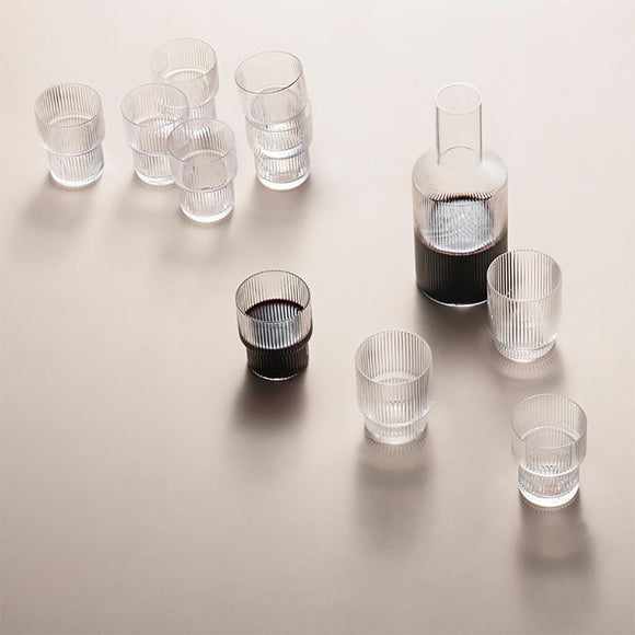 Ferm Living Ripple Carafe Set 2Modern