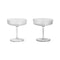 Ripple Champagne Saucer (Set of 2)  option Glass