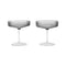 Ripple Champagne Saucer (Set of 2)  option Smoke