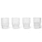Ripple Shot Glasses (Set of 4)  option Clear