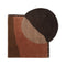View Tufted Rug  option Red Brown