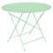 Bistro Round Folding Table  option Opaline Green (Textured)