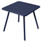 Luxembourg Square Dining Table  option Deep Blue (Textured)