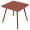 Luxembourg Square Dining Table  option Red Ochre (Textured)