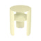 Bebop Side Table with Shelf  option Frosted Lemon (Textured)