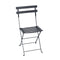 Bistro Chair & Round Folding Table Mix-Match Set  option Anthracite (Speckled Textured)