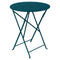 Bistro Chair & Round Folding Table Mix-Match Set  option Acapulco Blue (Textured) 24 In